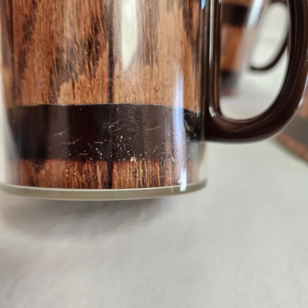 Dart Industries Thermo Serv Old Oaken Bucket Coffee Mugs